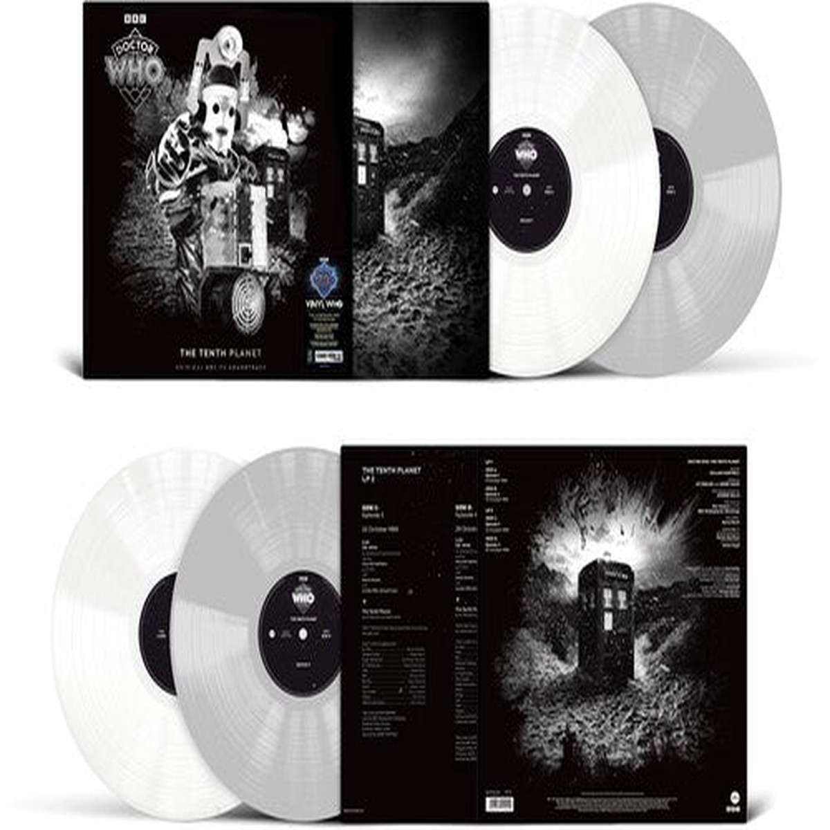 Doctor Who - The Tenth Planet 2-lp White Silver Colored Vinyl