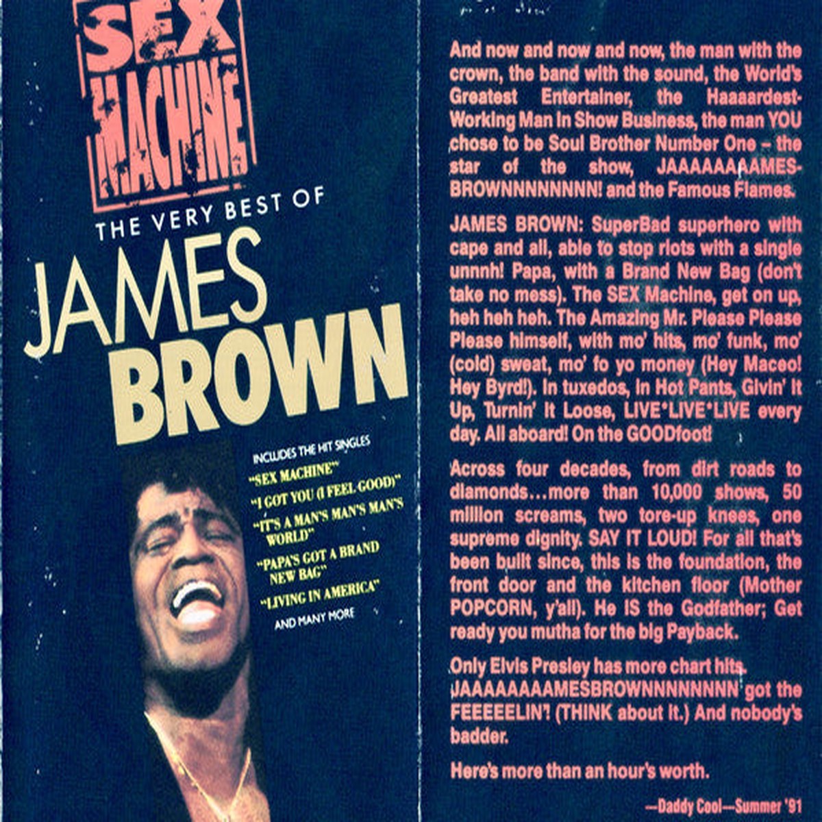 James Brown - Sex Machine The Very Best Of James Brown (Cass Comp) - USED