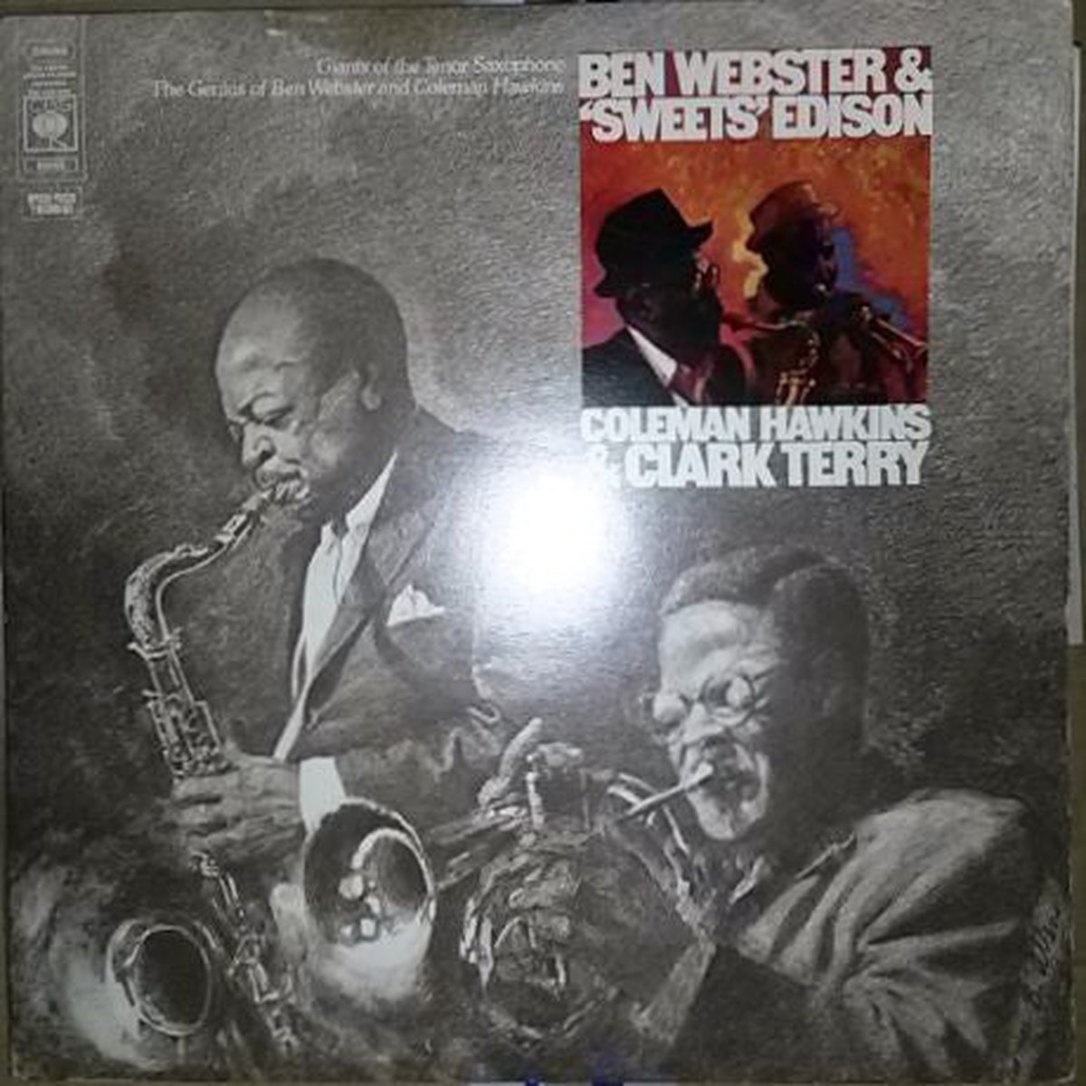 Ben Webster - Giants Of The Tenor Saxophone The Genius Of Ben Webster And Coleman Hawkins (2xLP Comp) - USED