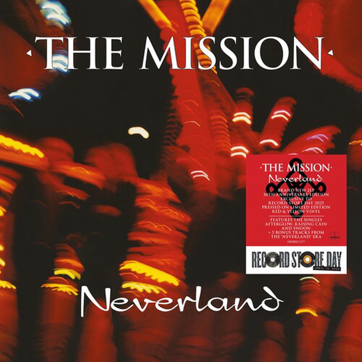 Mission - Neverland 30th Anniversary 2-lp Red Yellow Colored Vinyl
