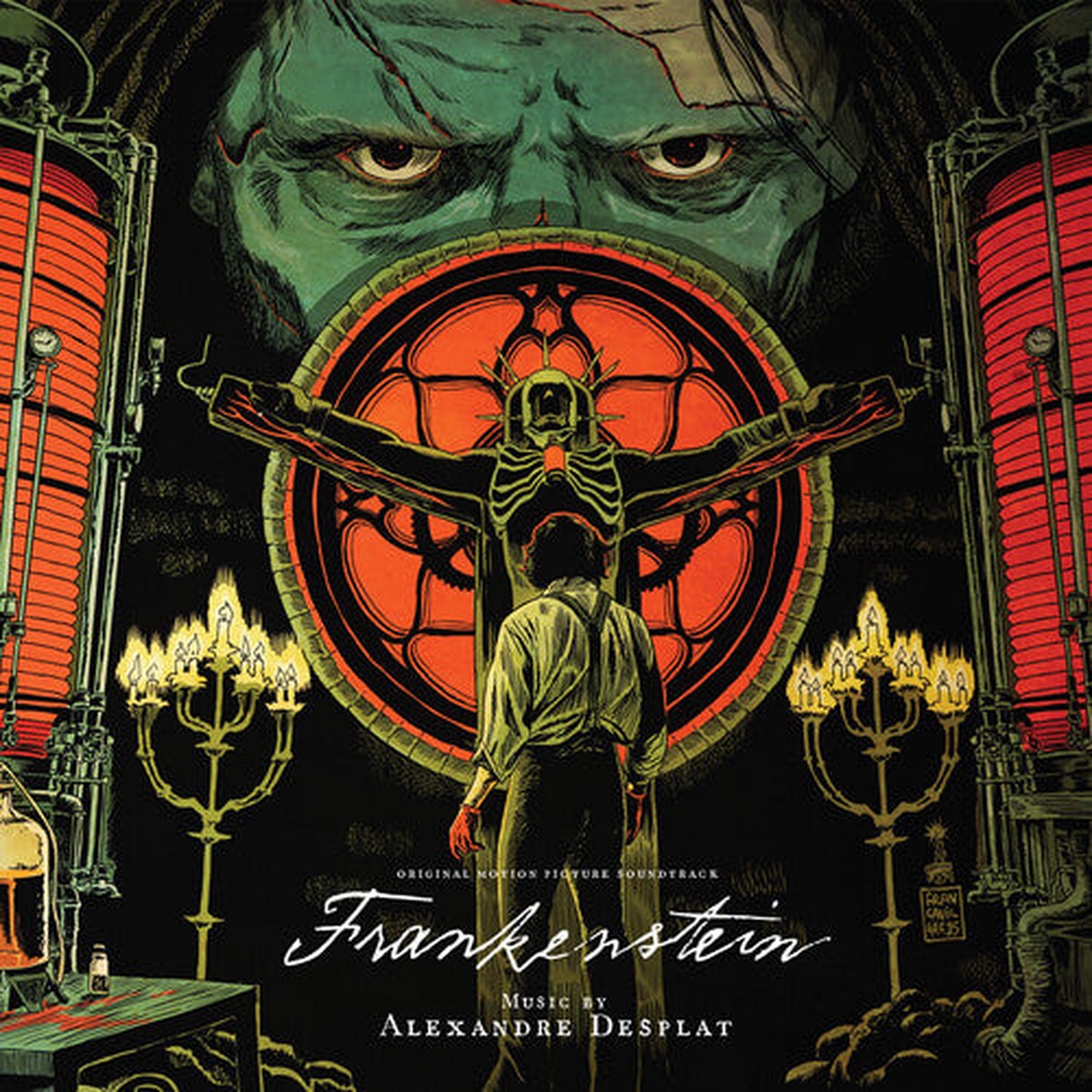 Alexandre Desplat - Frankenstein (Original Soundtrack) Red White Splatter Vinyl