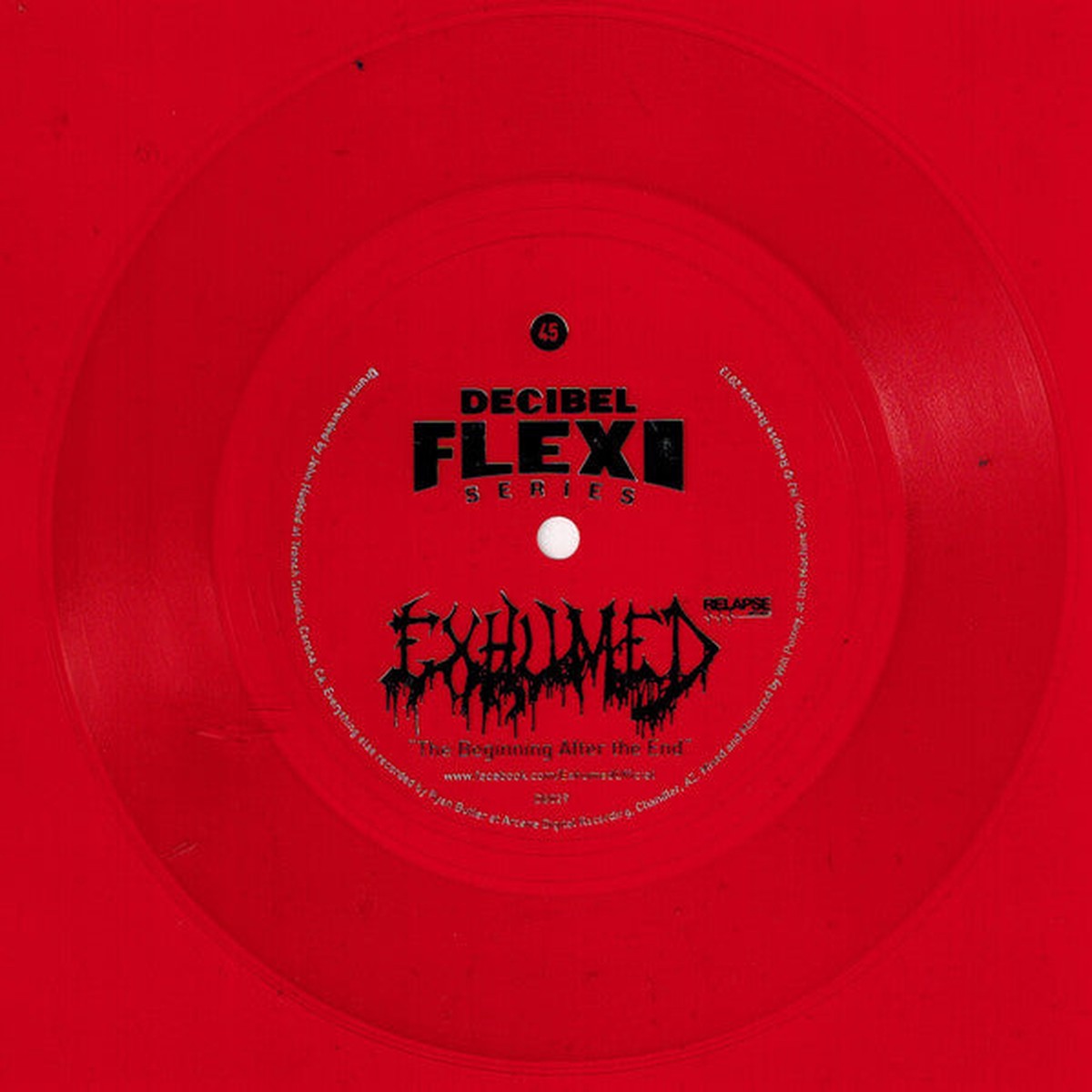 Exhumed - The Beginning After The End (Flexi 7 SSided Ltd Red) - USED