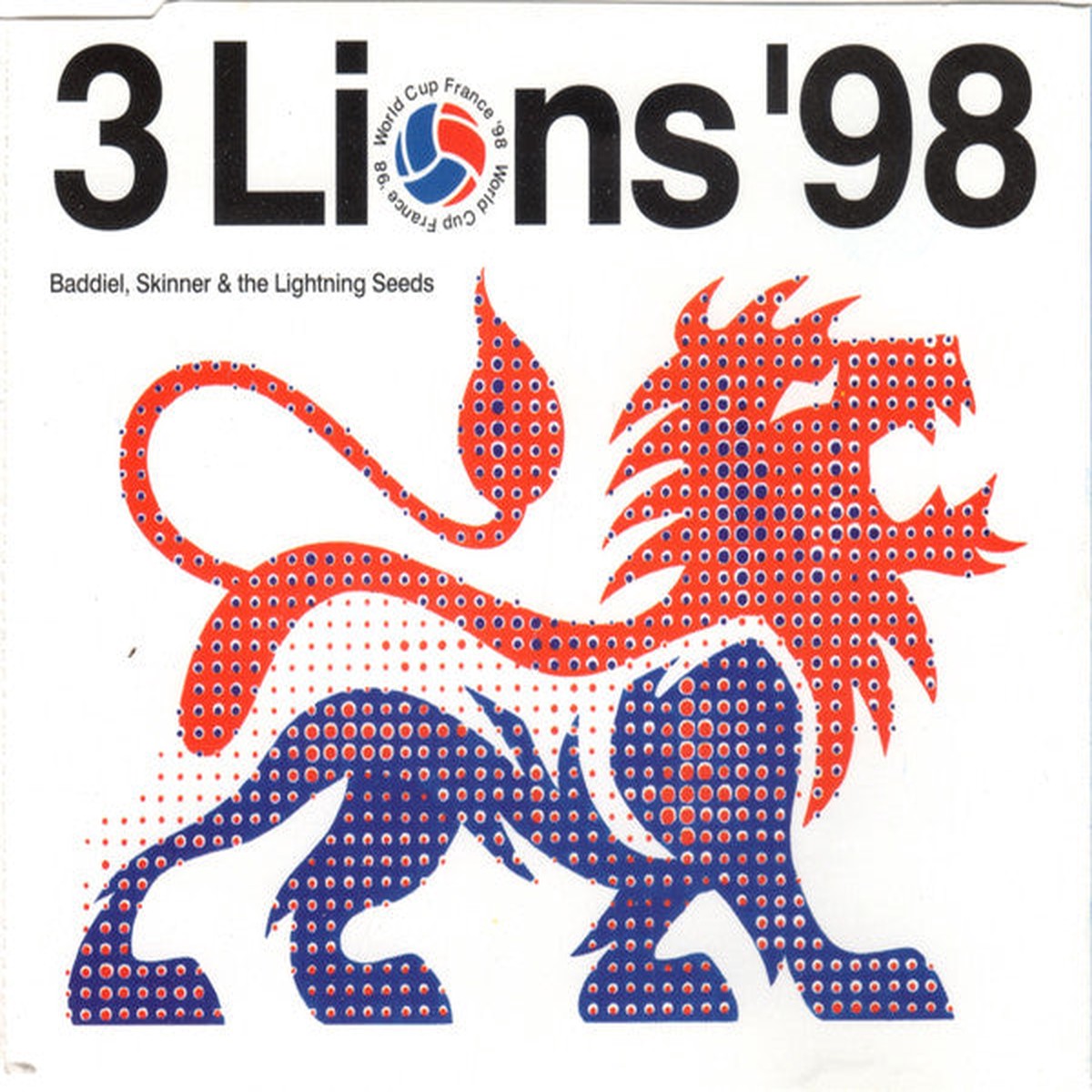 Baddiel Skinner The Lightning Seeds - 3 Lions 98 (CD Single) - USED