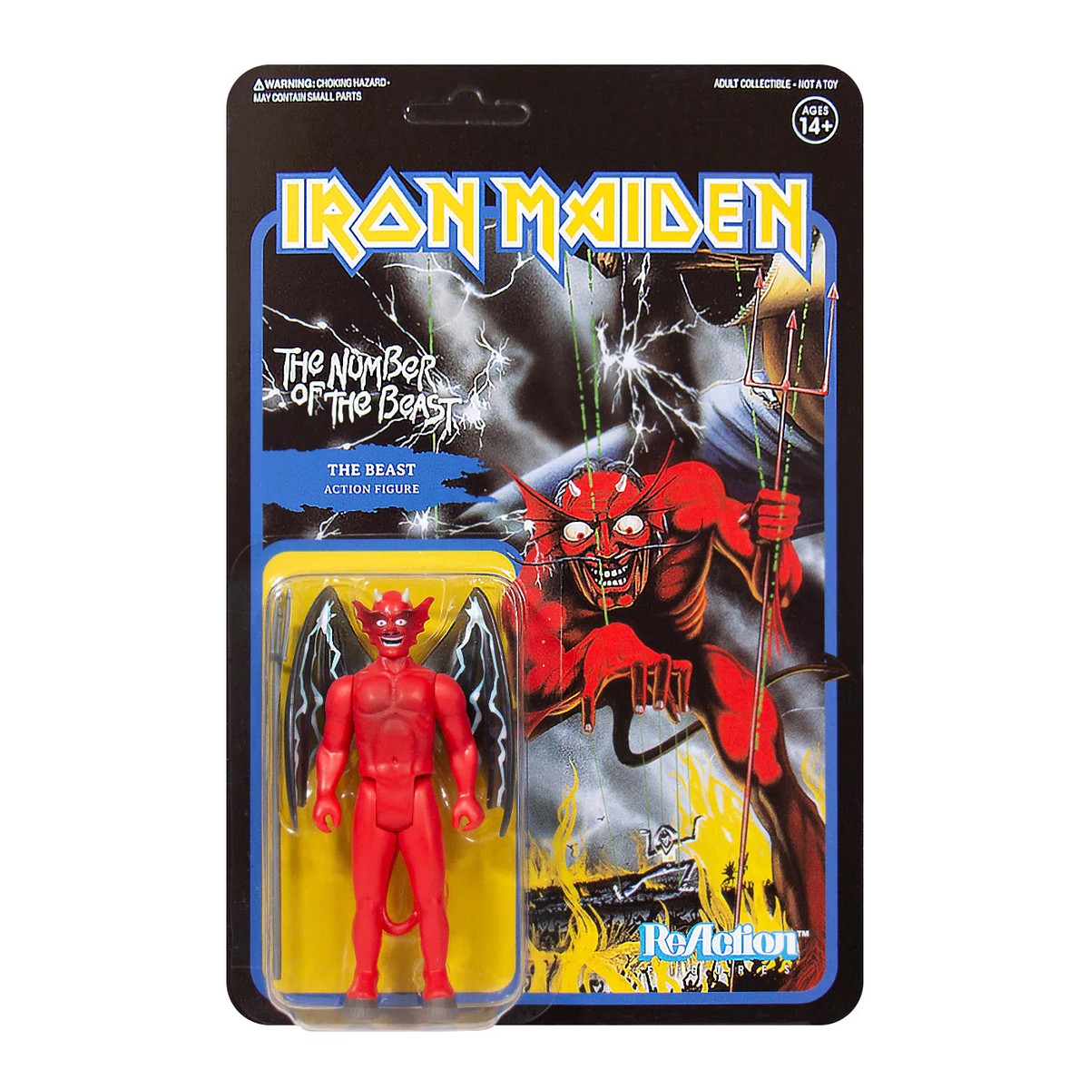 IRON MAIDEN - Iron Maiden Reaction Figure - The Number Of The Beast (Album Art)