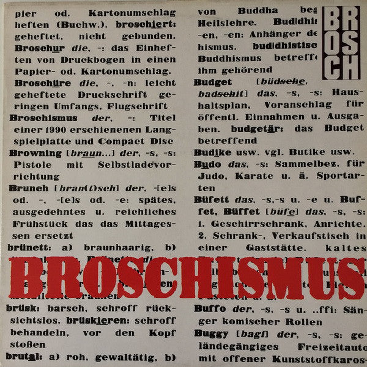 Brosch - Broschismus (LP Album) - USED