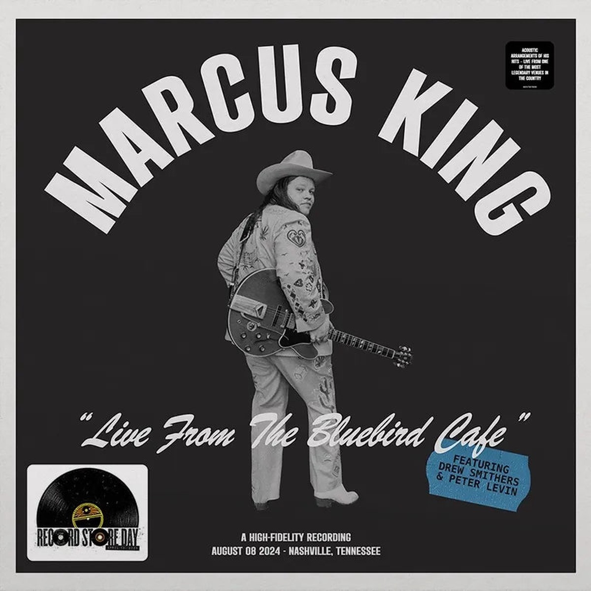 Marcus King - Live From The Bluebird Caf 2-lp Deep Sky Blue Vinyl