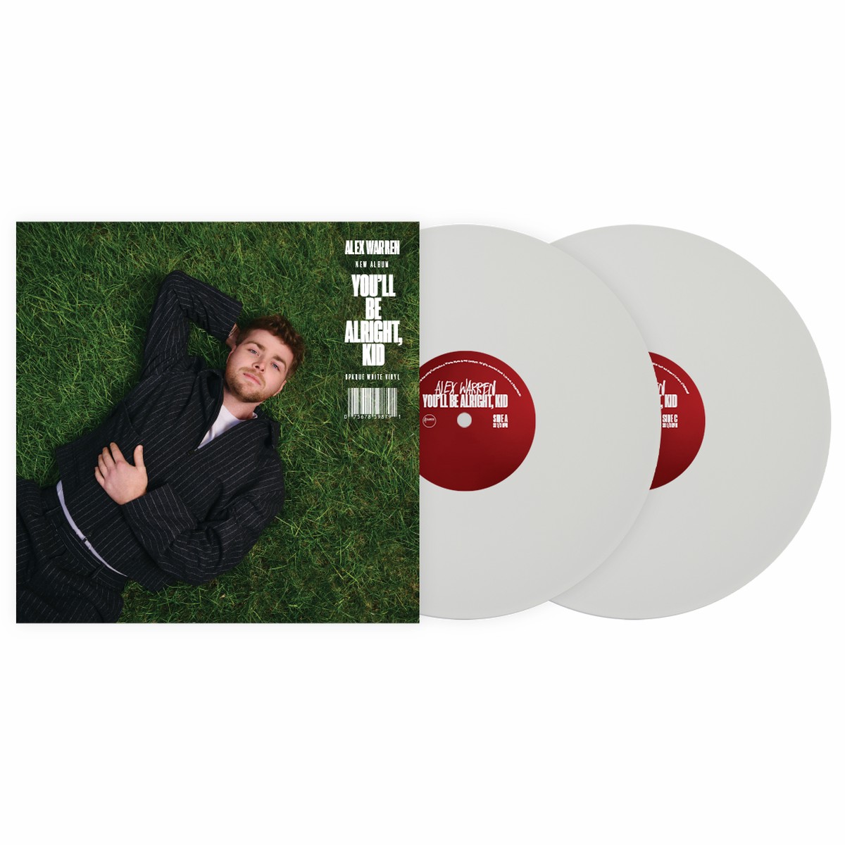Alex Warren - Youll Be Alright Kid Opaque White Vinyl