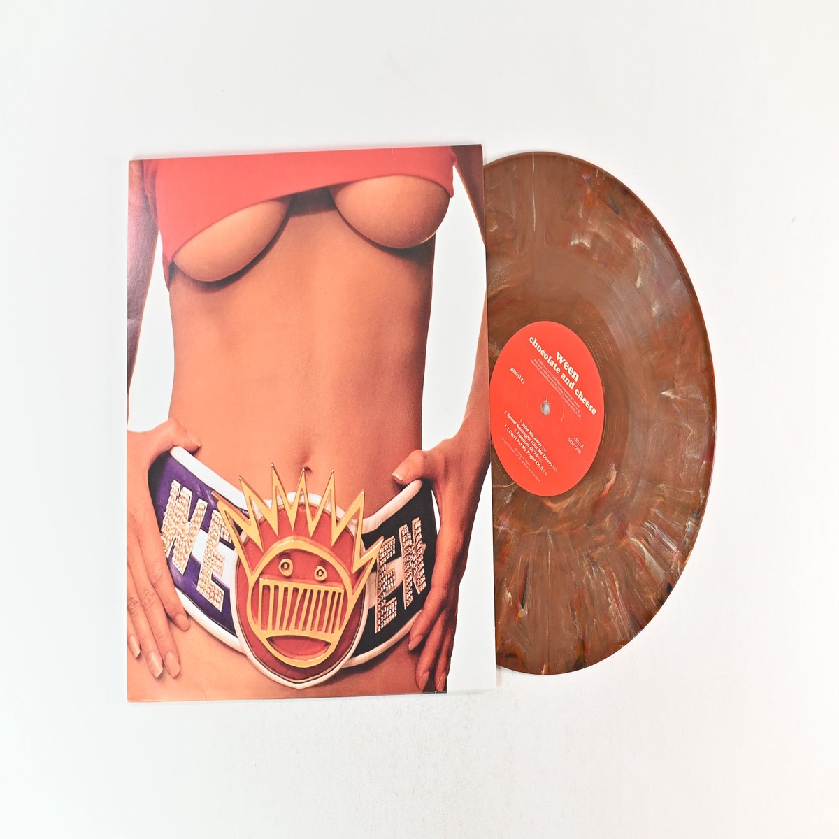 Ween - Chocolate And Cheese on Plain Recordings Brown Cocoa Yellow Cheddar Vinyl Reissue