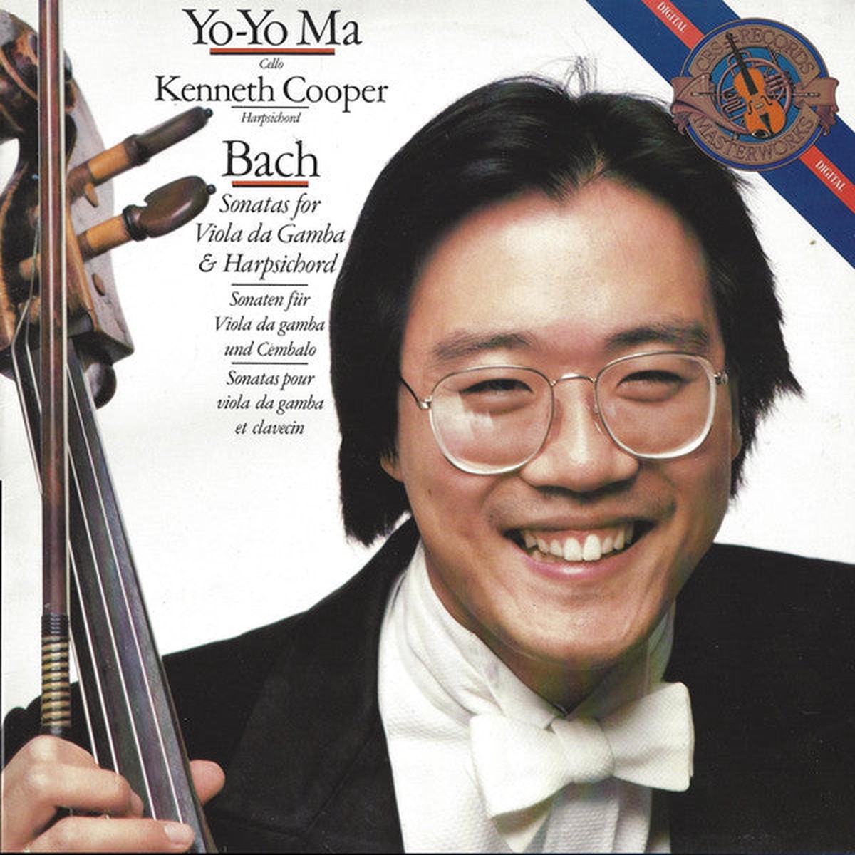 Bach Yo-Yo Ma Kenneth Cooper - Sonatas For Viola Da Gamba Harpsichord (LP) - USED