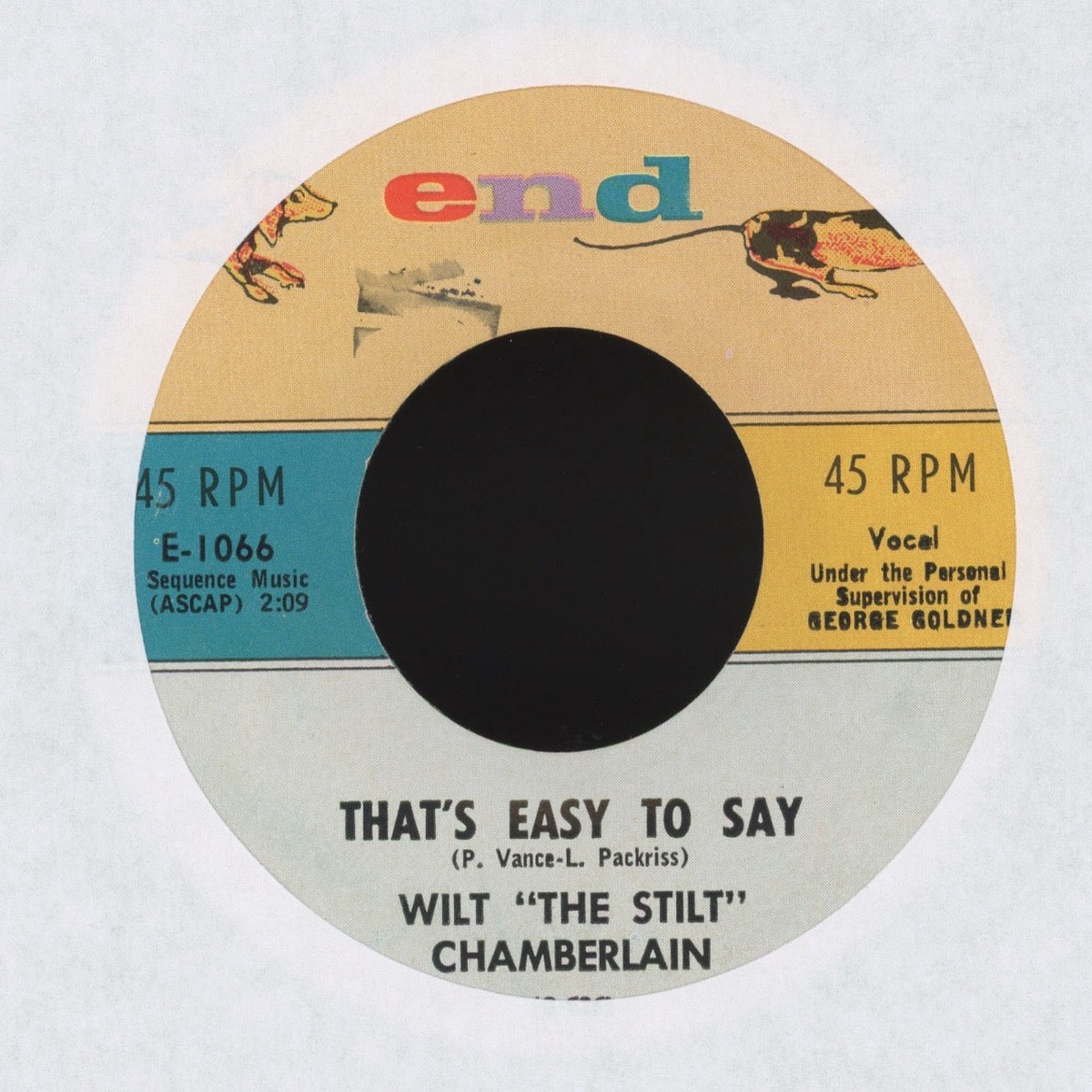 Wilt The Stilt Chamberlain - Thats Easy To Say By The River on End RB 45