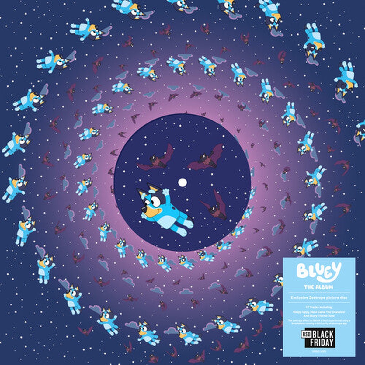 DAMAGED Bluey - Bluey the Album (5th Birthday) Zoetrope Vinyl