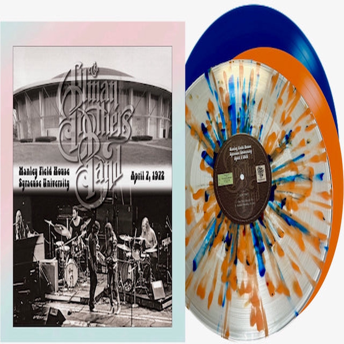 DAMAGED The Allman Brothers Band - Manley Field House Syracuse University April 7 1972 Orange Blue Vinyl