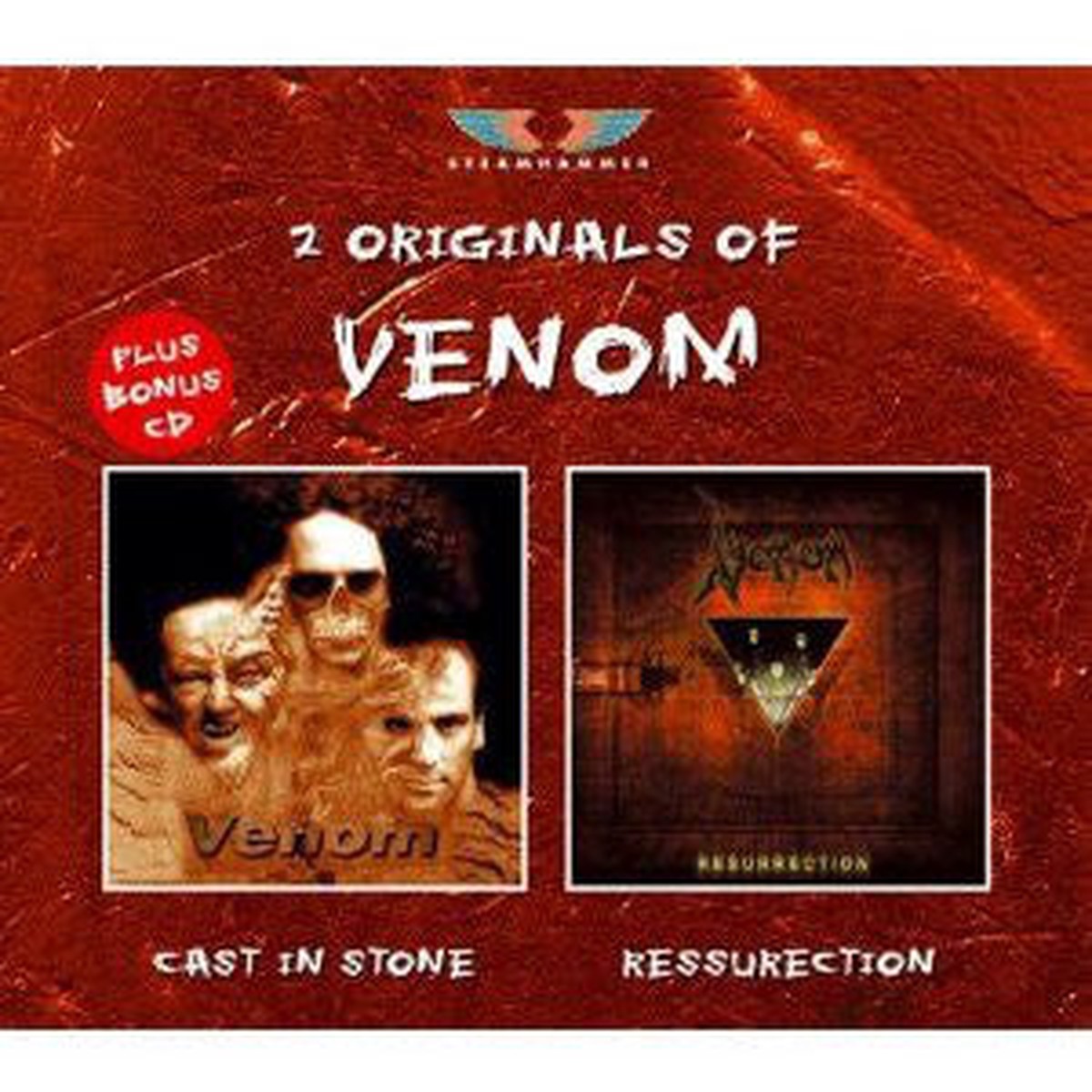 Venom (8) - 2 Originals Of Venom (Cast In Stone Ressurection) (2xCD Album HDC CD Album Comp) - USED