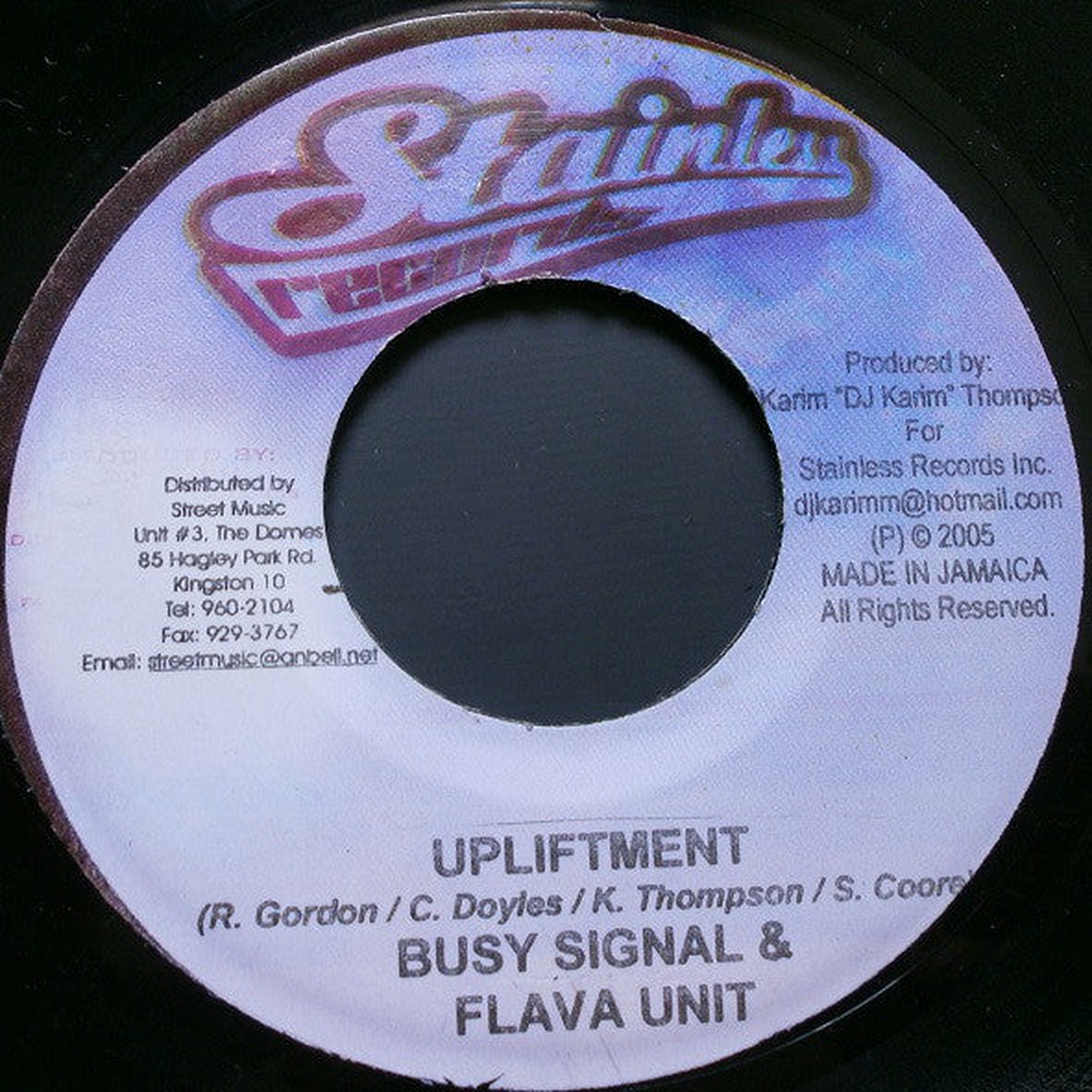 Busy Signal Flava Unit LMS - Upliftment I Adore You (7) - USED