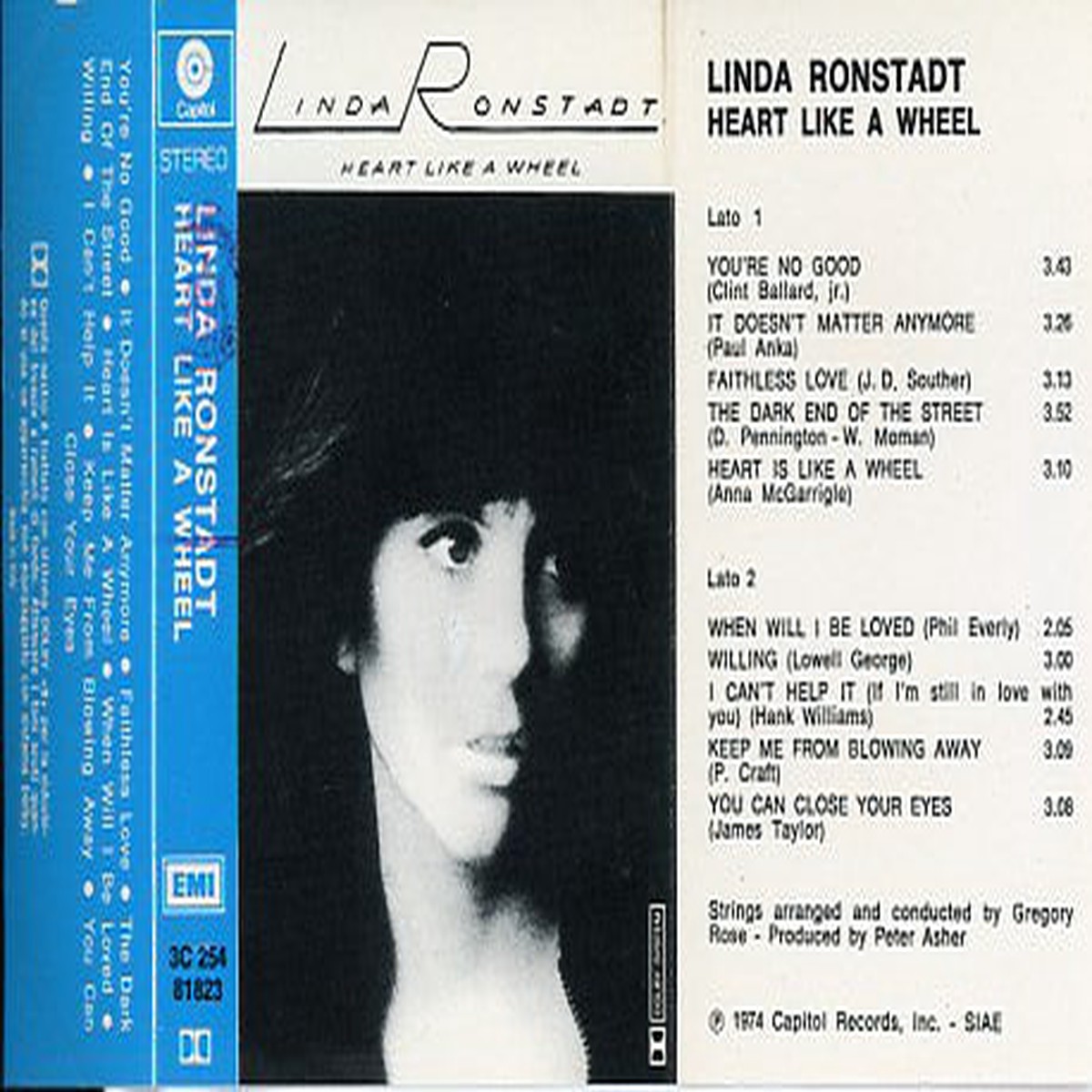 Linda Ronstadt - Heart Like A Wheel (Cass Album) - USED