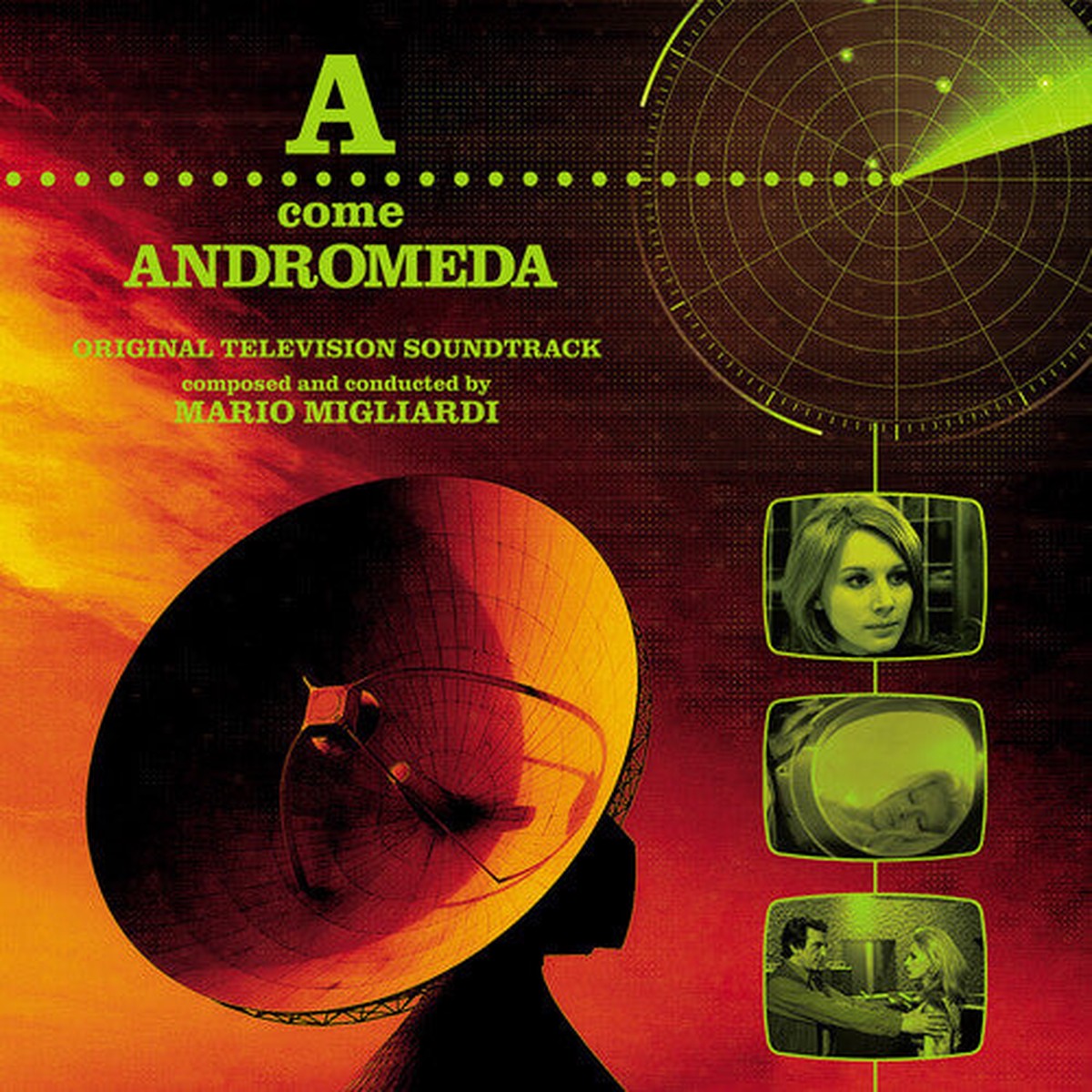 Mario Migliardi - Come Andromeda Original Soundtrack Clear Acid Green Vinyl