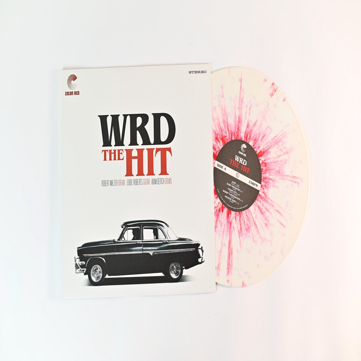 WRD - The Hit on Color Red Records - White Blood Splatter Vinyl