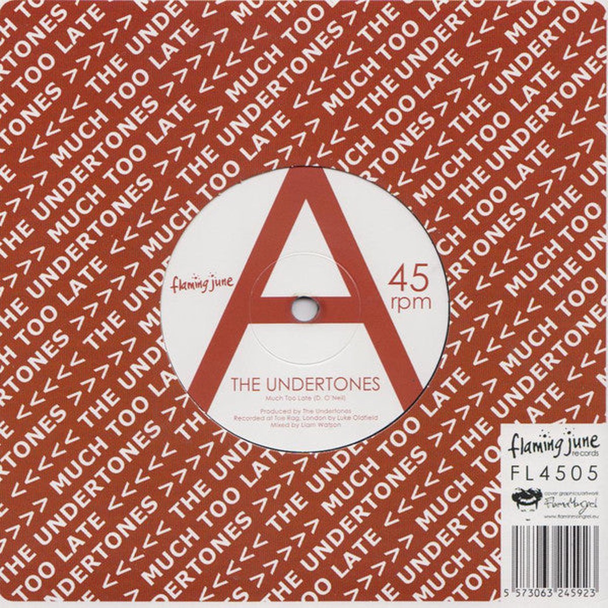 The Undertones - Much Too Late (7) - USED