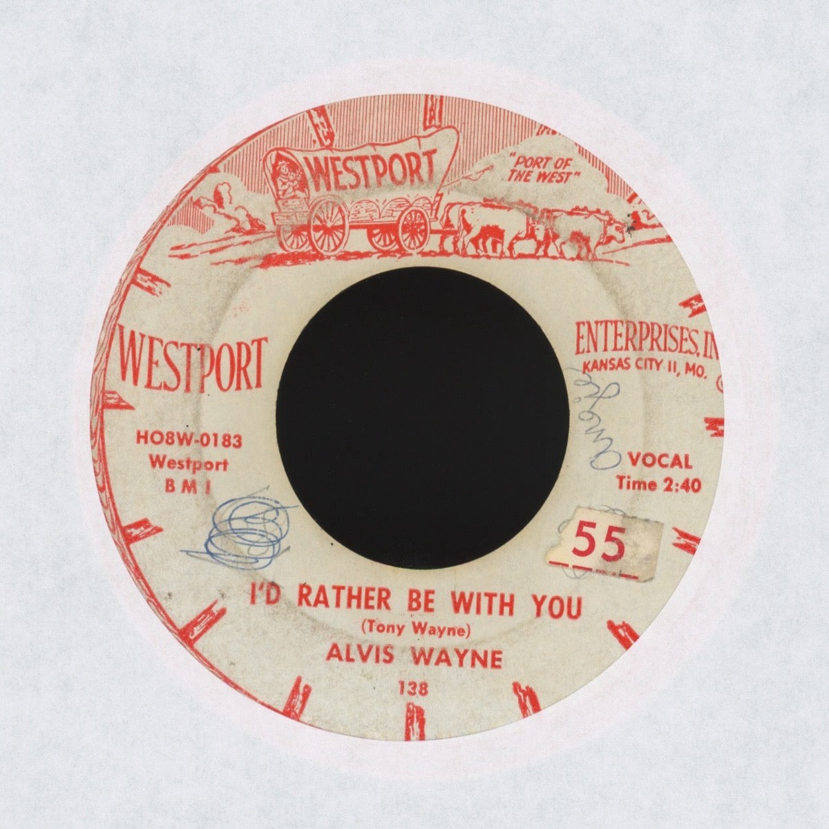 Alvis Wayne - Dont Mean Maybe Baby on Westport Rockabilly 45