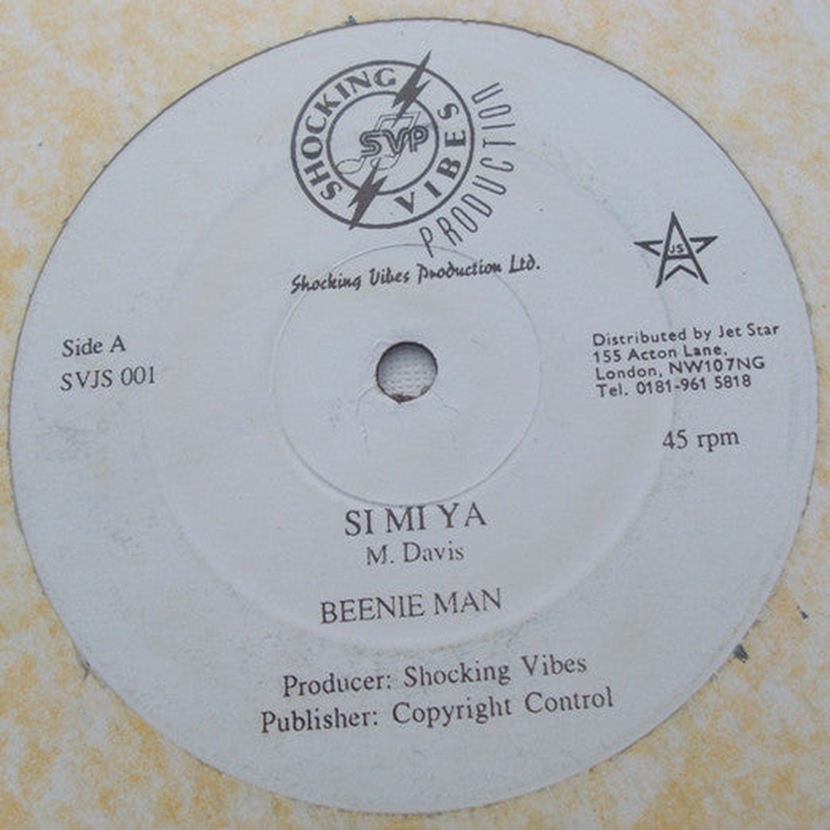 Beenie Man - Si Mi Ya (12) - USED