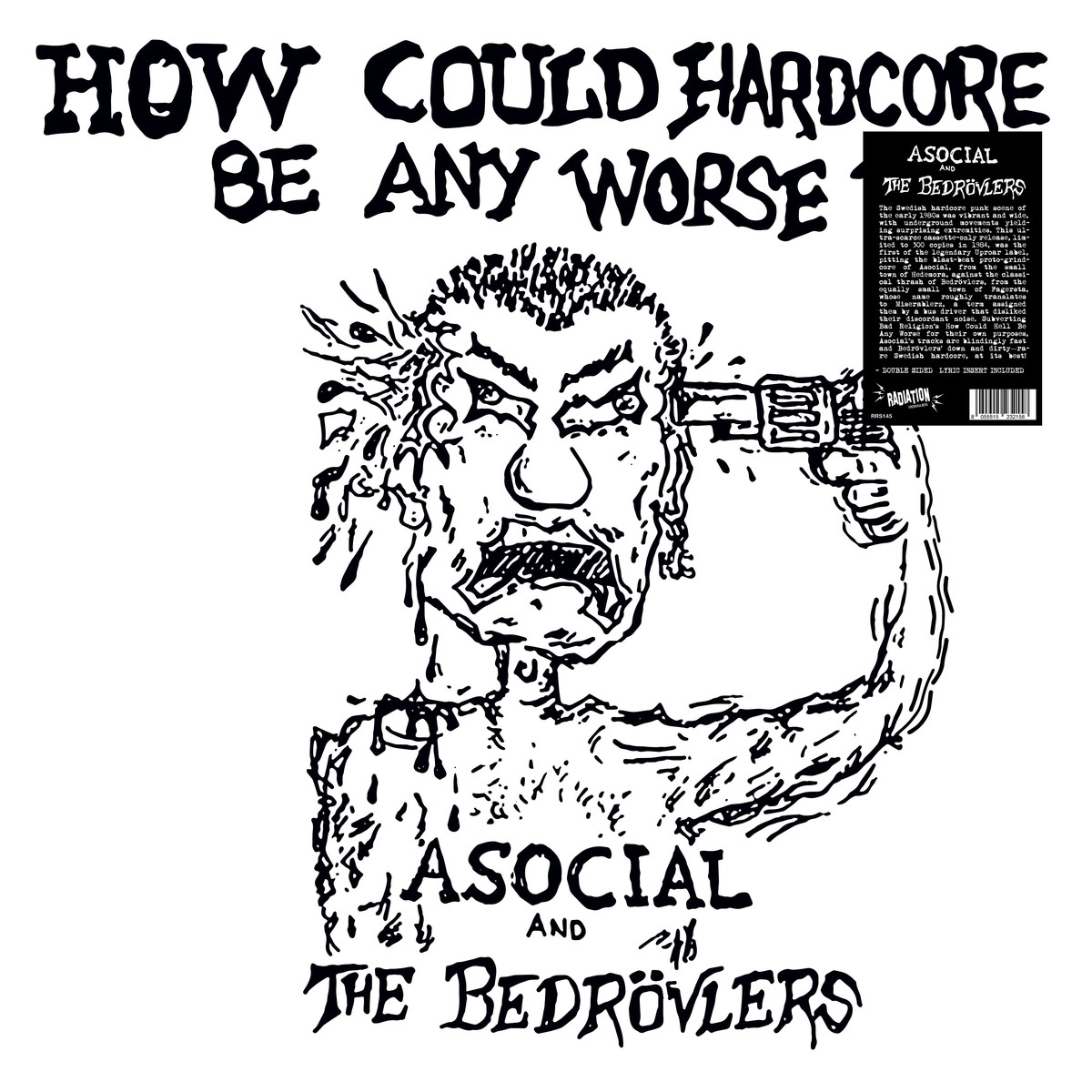 Asocial The Bedrovlers - How Could Hardcore Be Any Worse - 1982 Demos (LP ALBUM LTD) - NEW