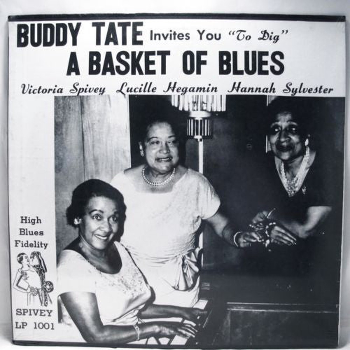 Buddy Tate Victoria Spivey Lucille Hegamin Hannah Sylvester - A Basket Of Blues (LP Album Mono) - USED