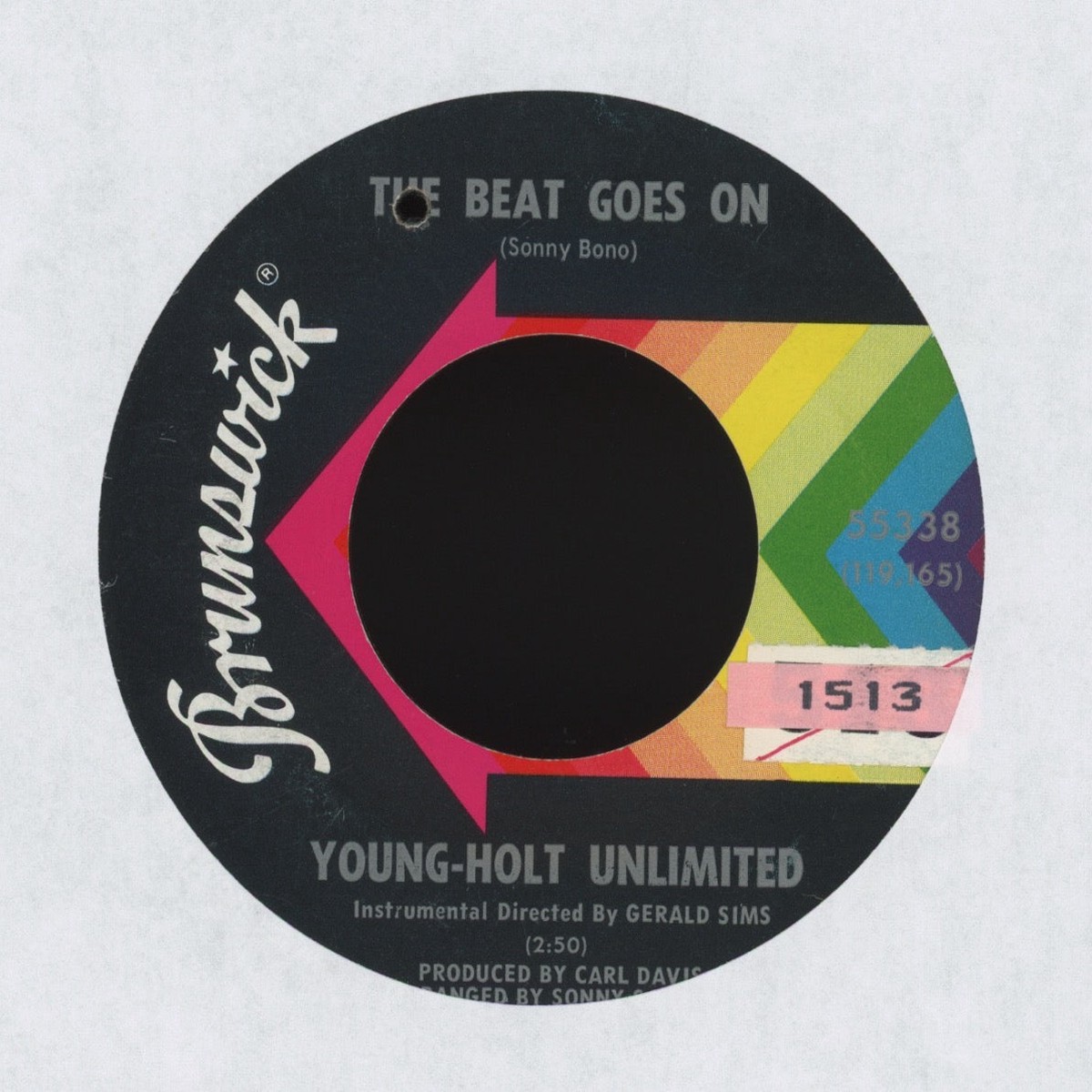 Young Holt Unlimited - The Beat Goes On on Brunswick Soul Jazz 45