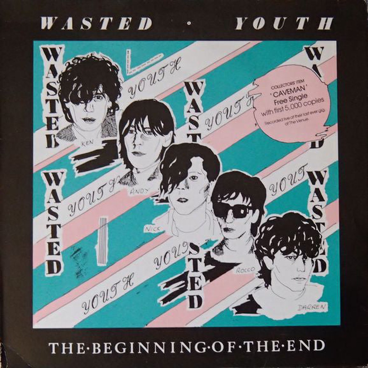 Wasted Youth (3) - The Beginning Of The End (LP Comp 7 SSided Ltd Comp) - USED