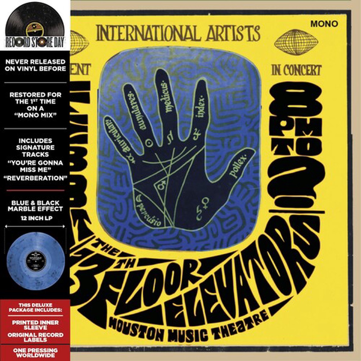 The 13th Floor Elevators - Houston Music Theatre Live 1967 Blue Black Vinyl