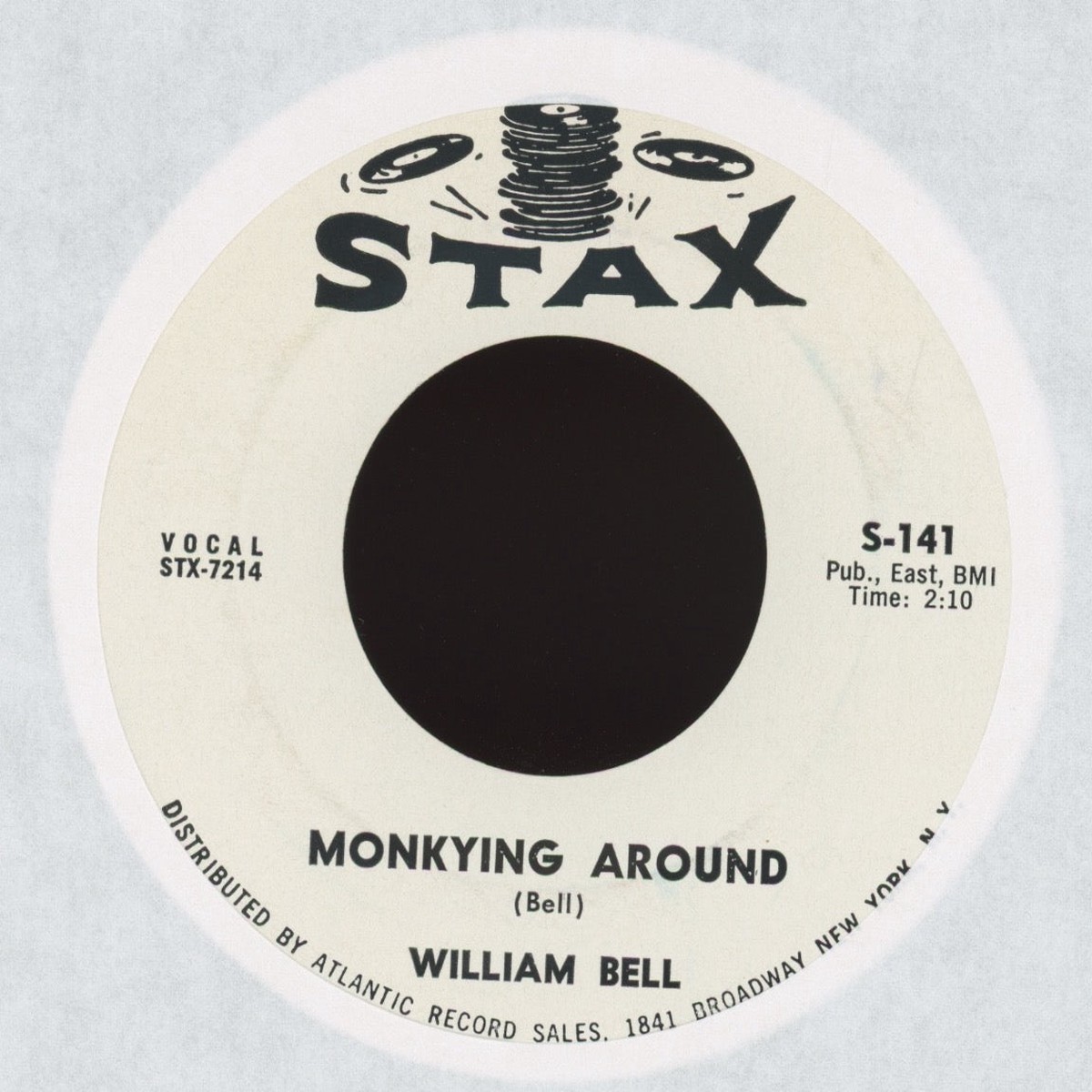 William Bell - Monkying Around on Stax Promo Soul 45