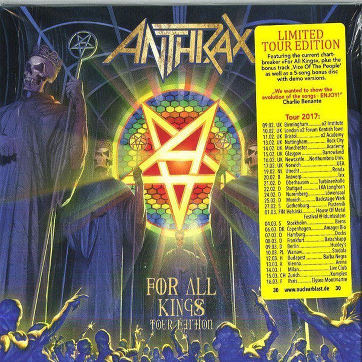 Anthrax - For All Kings (CD Album CD Ltd Tou) - USED