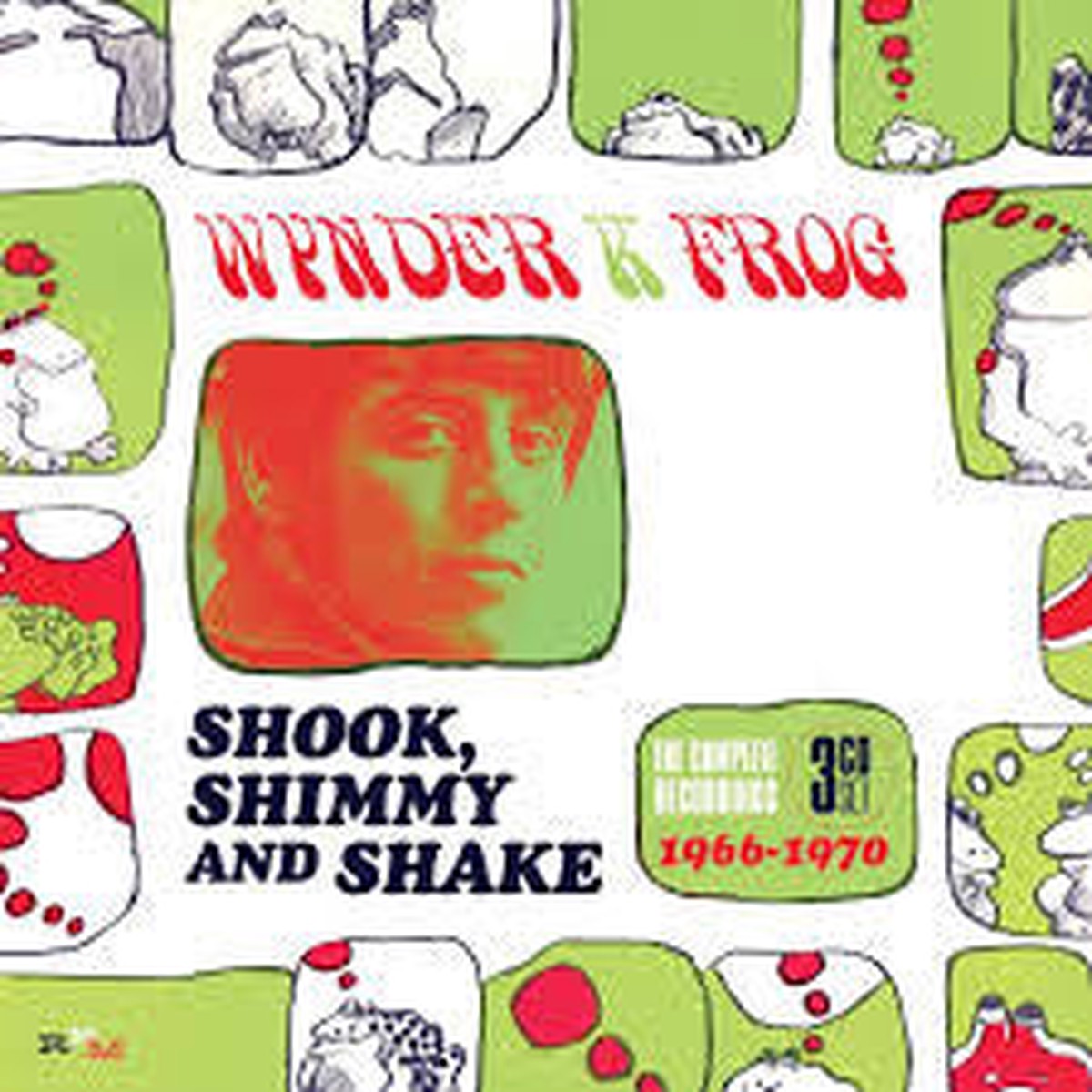 Wynder K Frog - Shook Shimmy And Shake The Complete Recordings 1966-1970 (3xCD Album RE RM Box Comp) - NEW