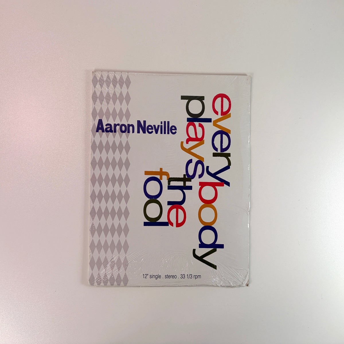 Aaron Neville - Everybody Plays The Fool on AM 12 Single Sealed