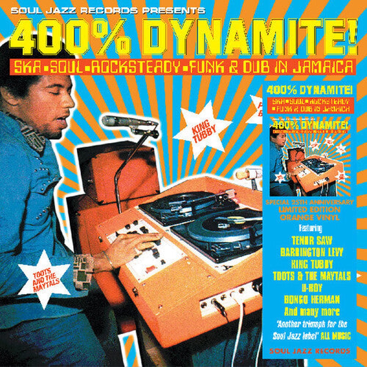 Various - Soul Jazz Records Presents 400 Dynamite Ska Soul Rocksteady Funk And Dub in Jamaica 2-lp Orange Vinyl