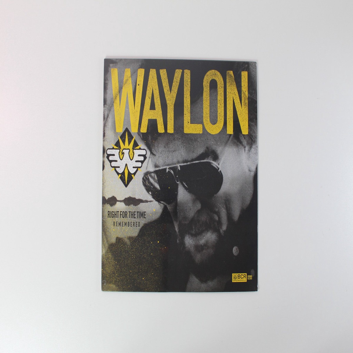 Waylon Jennings - Right For The Time (Remembered) on Black Country Rock Translucent Yellow Sealed