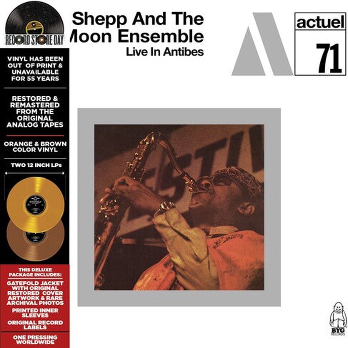 Archie Shepp - The Complete Live in Antibes 2-lp Orange Brown Vinyl