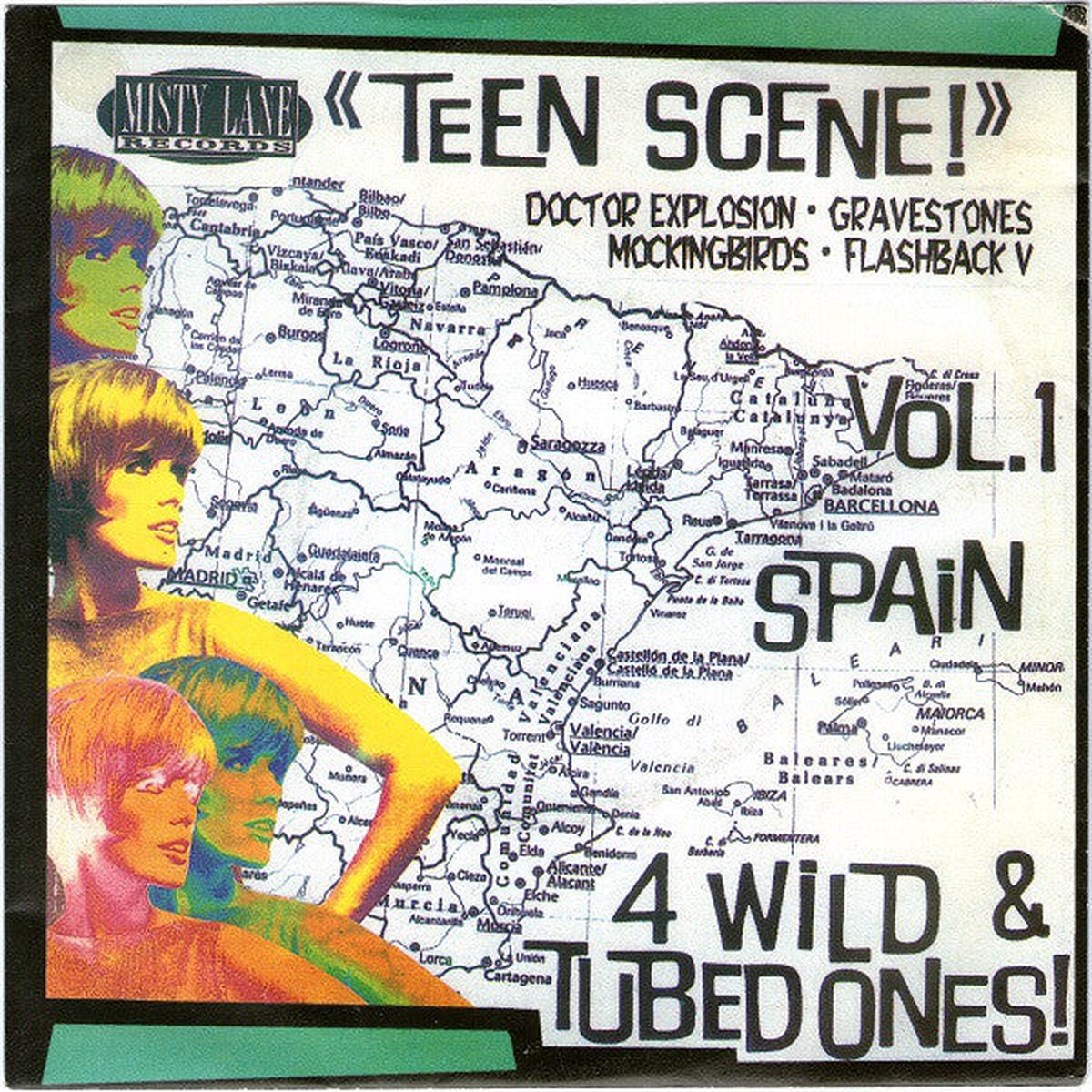 Various - Teen Scene Vol1 Spain (7 EP Comp) - USED