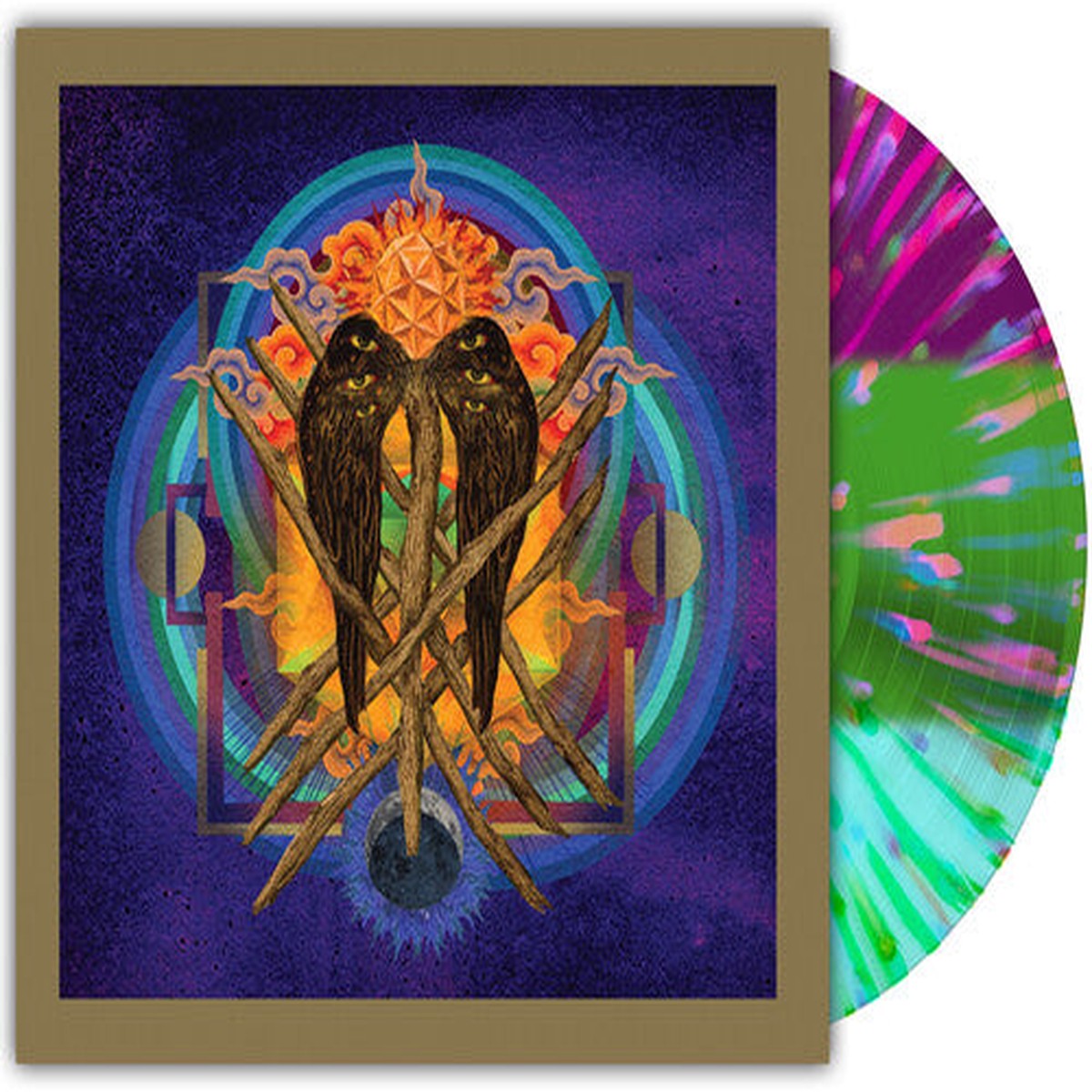 Yob - Our Raw Heart Purple Green Blue Splatter Vinyl