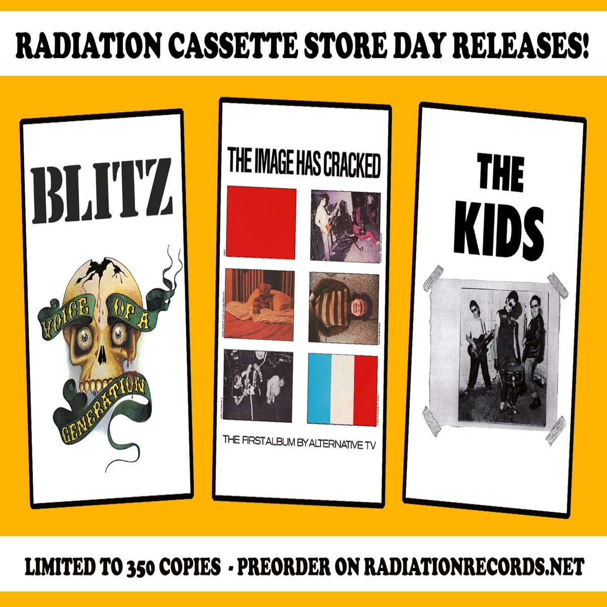 RADIATION CASSETTE STORE DAY 2017 RELEASES BUNDLE Blitz Alternative TV Kids WHOLE PACKAGE