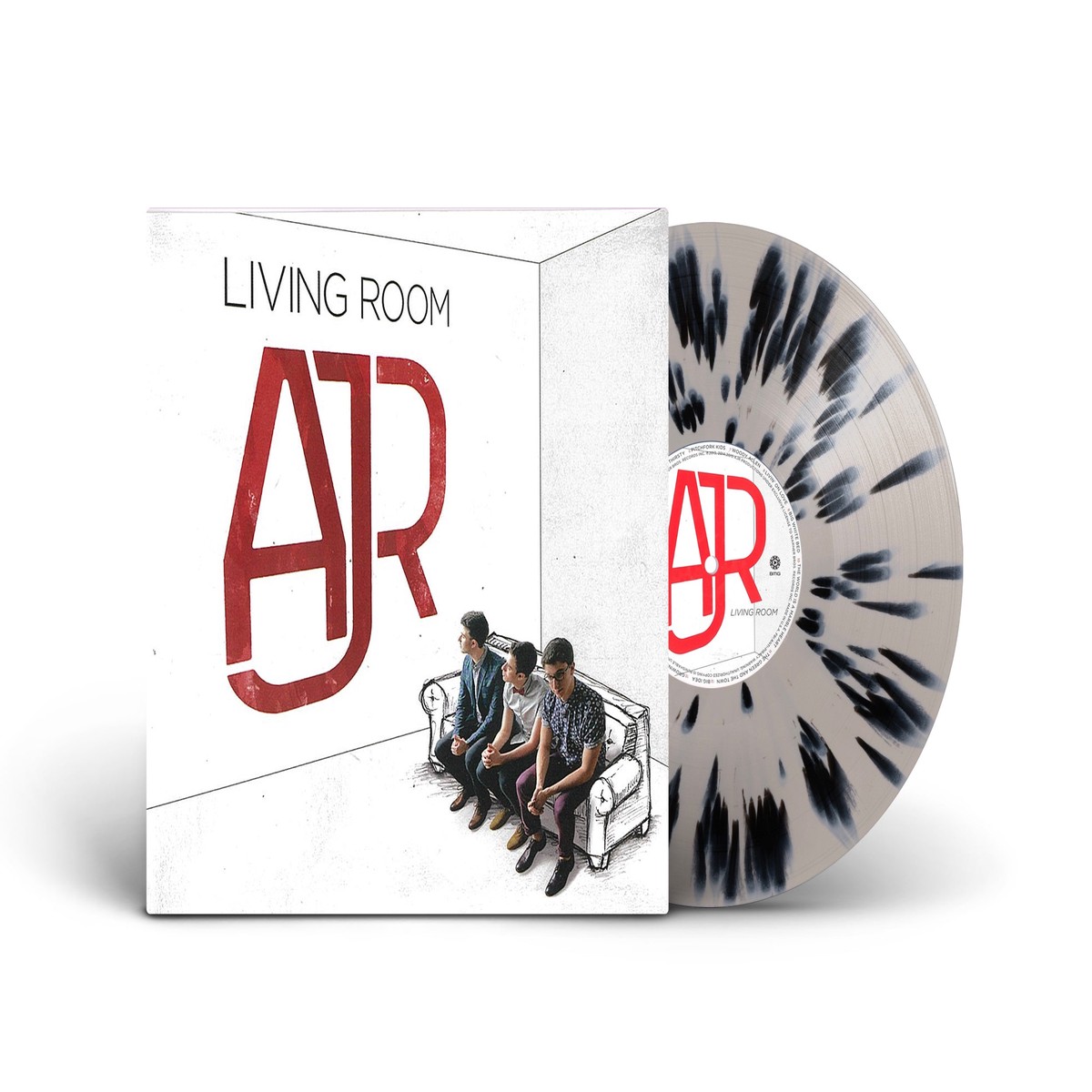 AJR - Living Room Cream and Black Splatter Vinyl