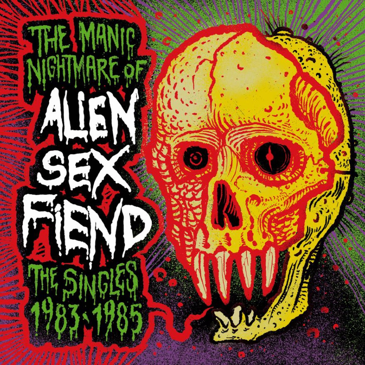 ALIEN SEX FIEND - THE MANIC NIGHTMARE OF the singles 1983-1985 (LP ALBUM) - NEW