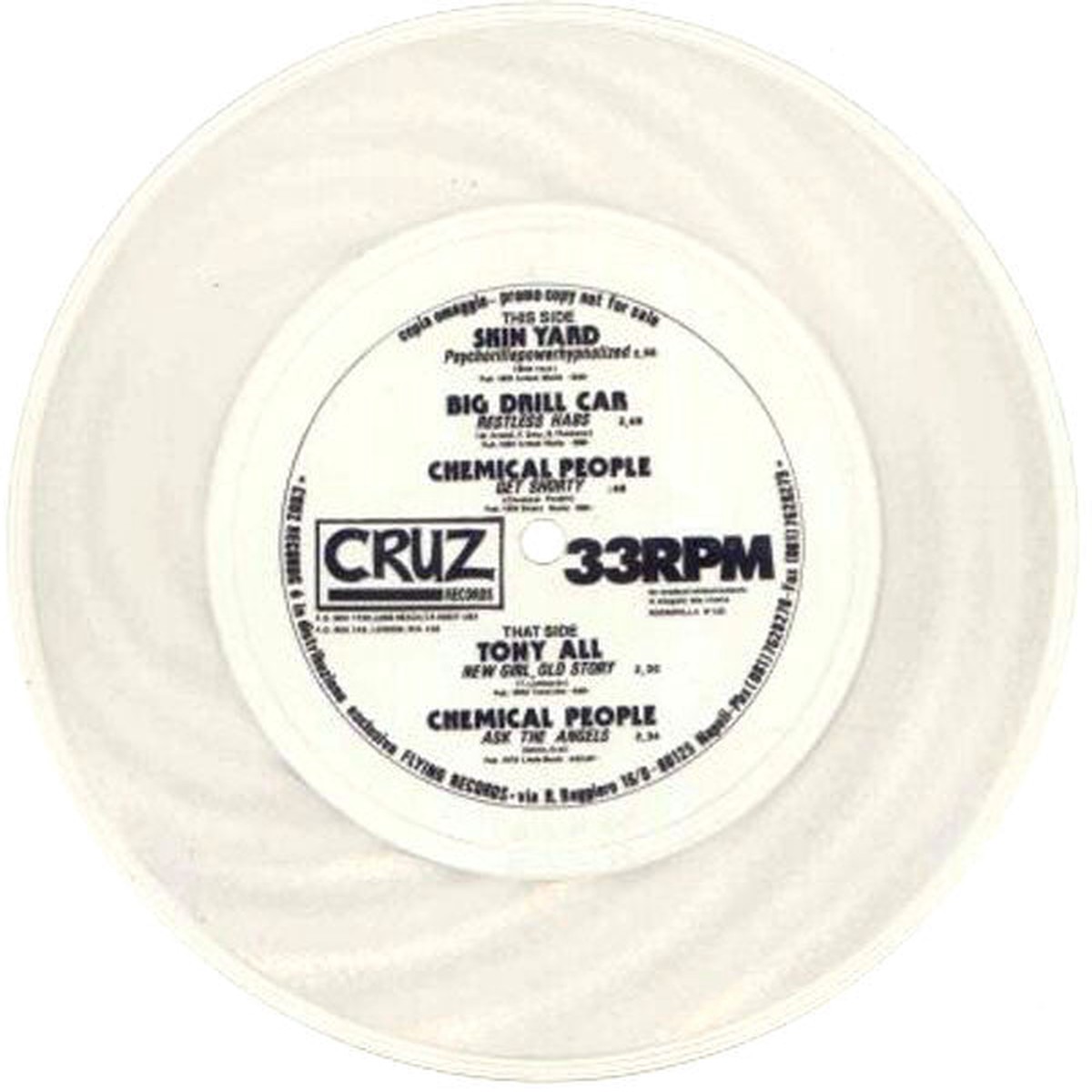 Various - Cruz Records Rockerilla 133 (Flexi 7 EP Comp Promo Cle) - USED