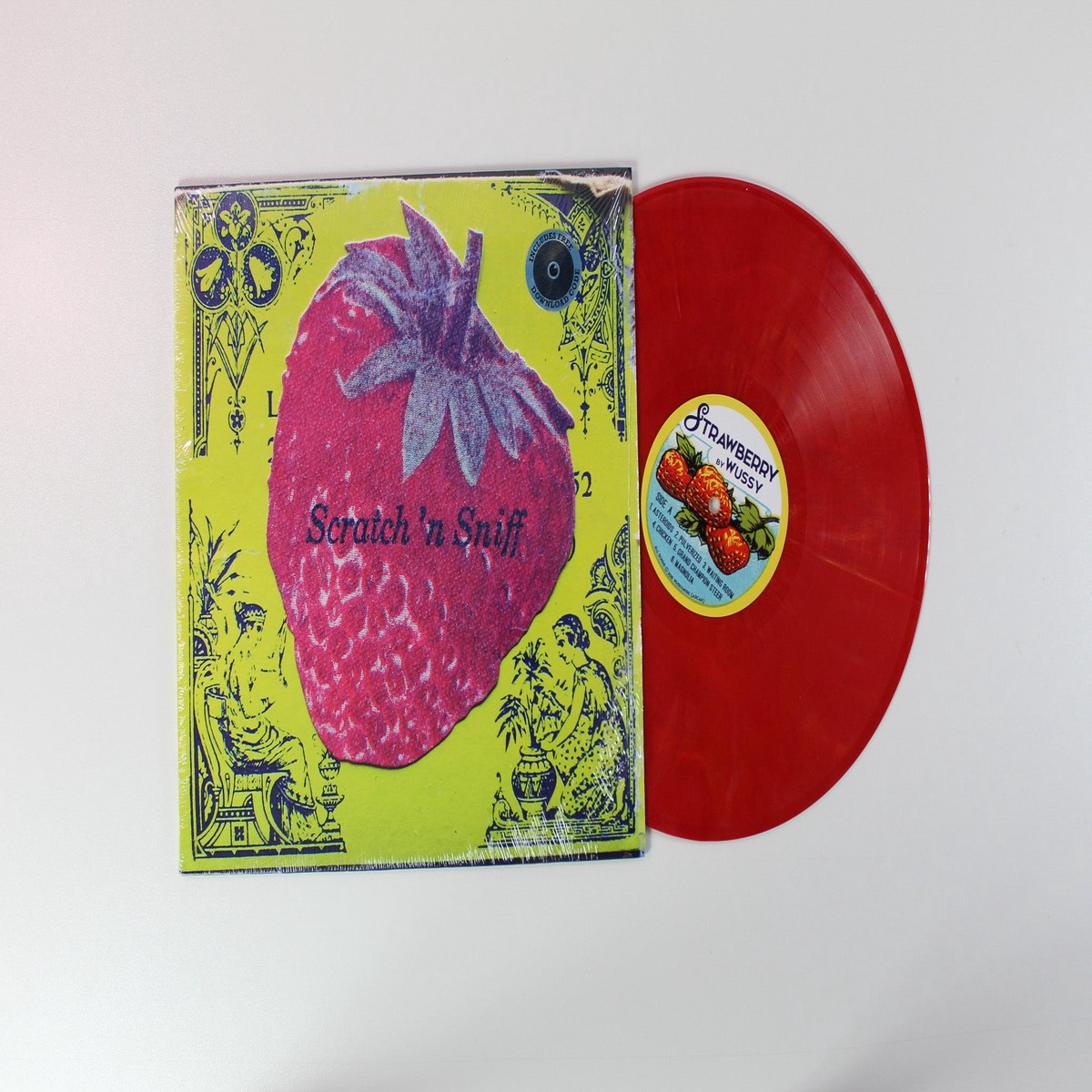 Wussy - Strawberry on Shake It Records - Strawberry Red Vinyl