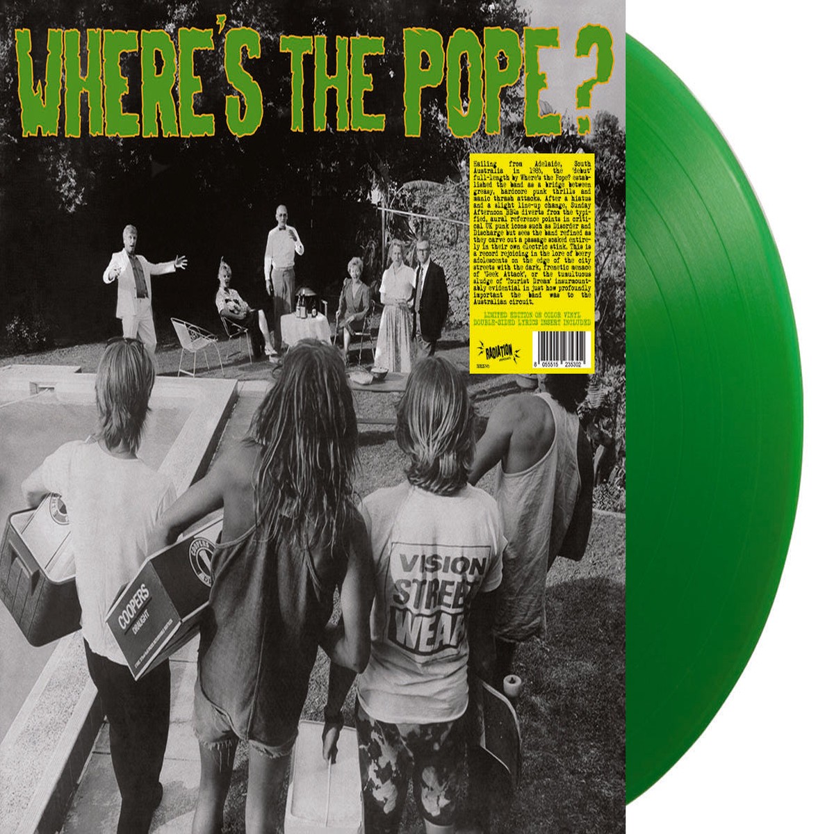 Wheres The Pope Sunday Afternoon BBQs (LP Album GREEN) - NEW