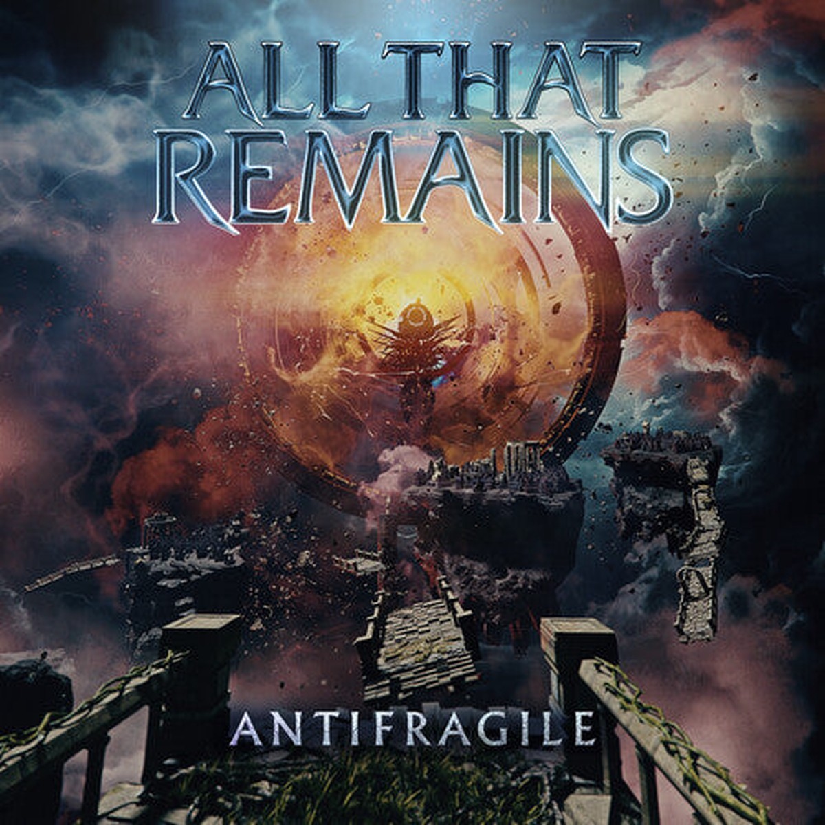 All That Remains - Antifragile Indie-Exclusive Electric Sea Blue Galaxy Vinyl