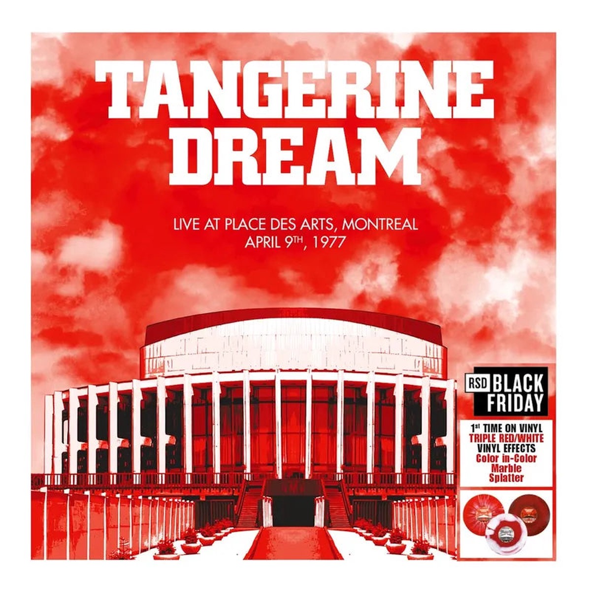 Tangerine Dream - Live at Place des Arts Montreal - April 10 1977 Red White Vinyl