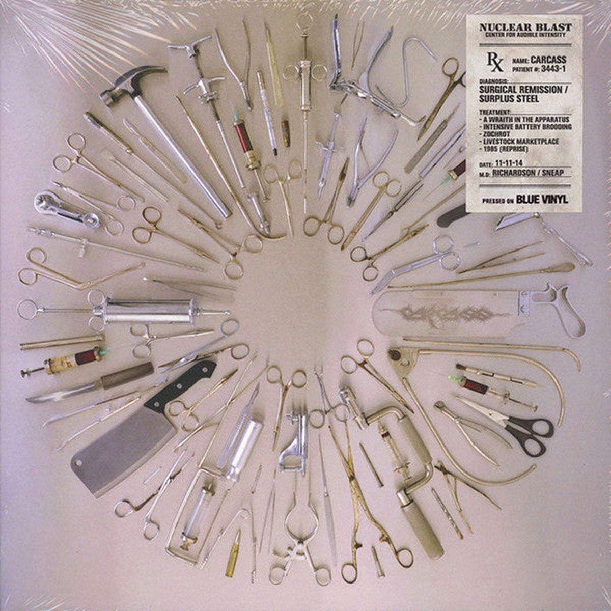 Carcass - Surgical Remission Surplus Steel EP (10 EP Ltd Blu) - USED