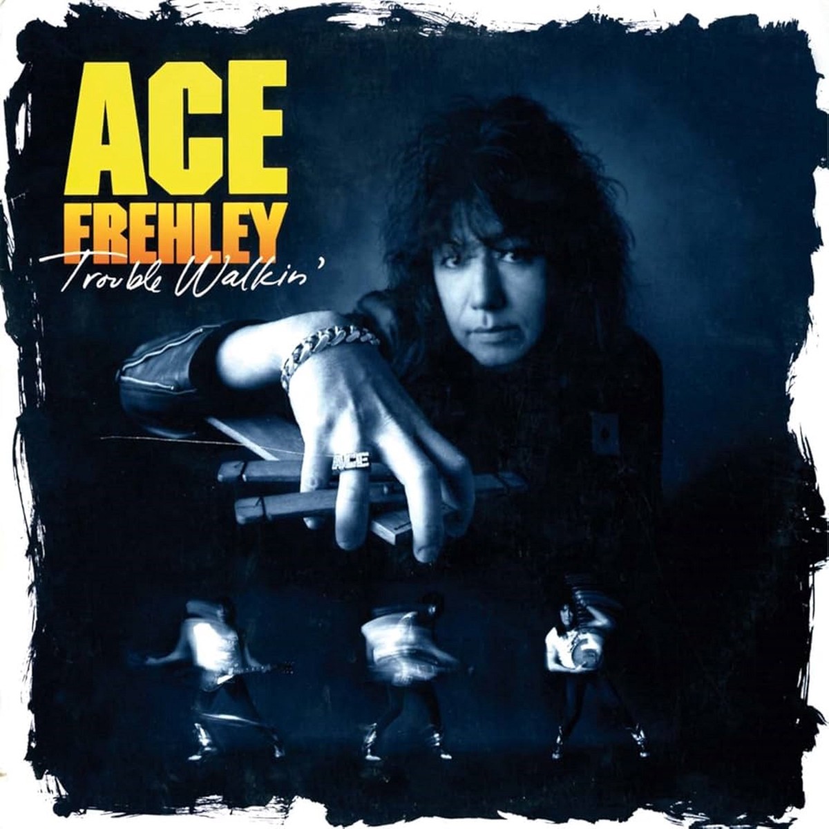 Ace Frehley - Trouble Walkin Oxblood Red Hide Your Heart Swirl Vinyl