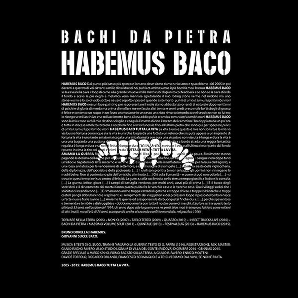 Bachi Da Pietra - Habemus Baco (12 SSided EP Whi) - NEW