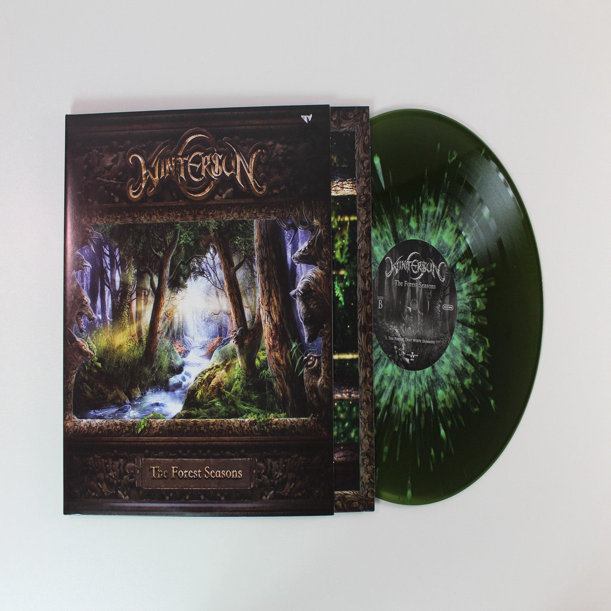 Wintersun - The Forest Seasons on Nuclear Blast Ltd Swamp Green with Mint Green Splatter